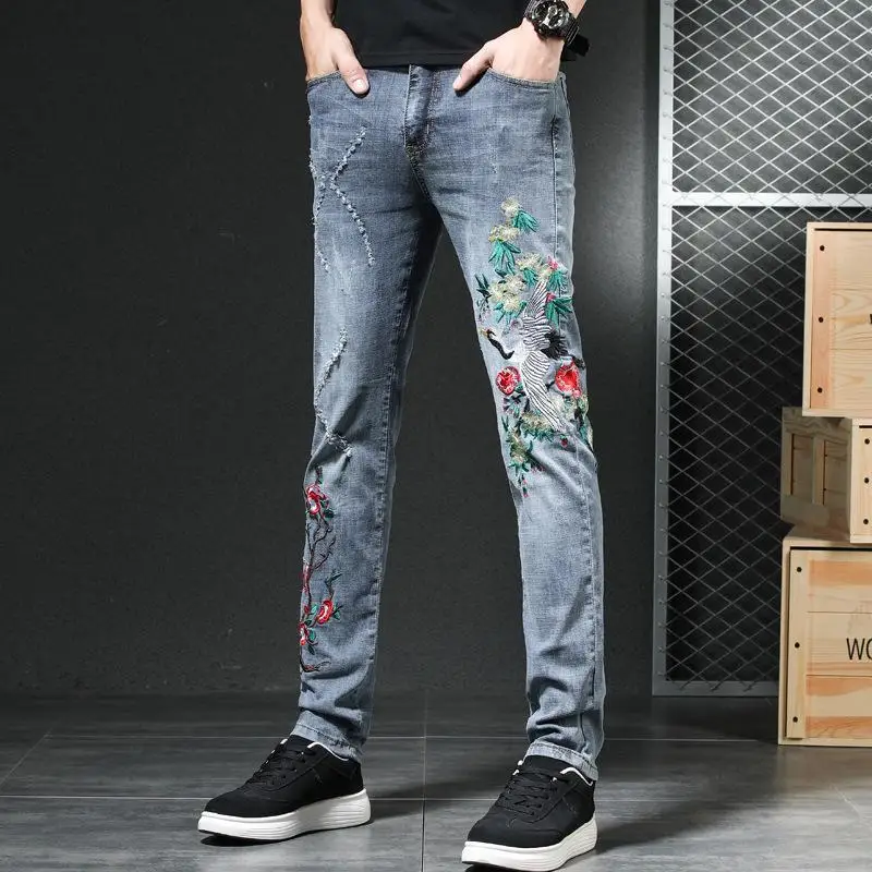 

New Arrivals Men's Classic Denim Pants Straight Fit Trousers Stylish Denim Jeans