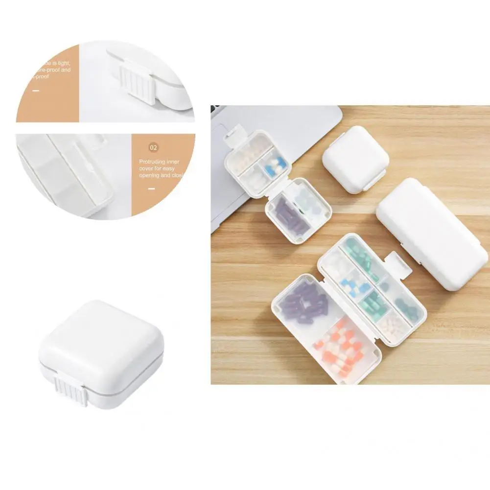 

Недеформированный тонкий держатель для таблеток, чехол для хранения лекарств, легкий контейнер для таблеток, хорошая герметичность для взр...