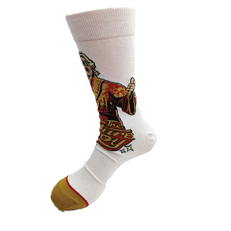 

Men Fashion Socks Anime Funny Socks Hip Hop Personality Anime Socks Cartoon Fashion Alien High Quality Sewing Pattern Tube