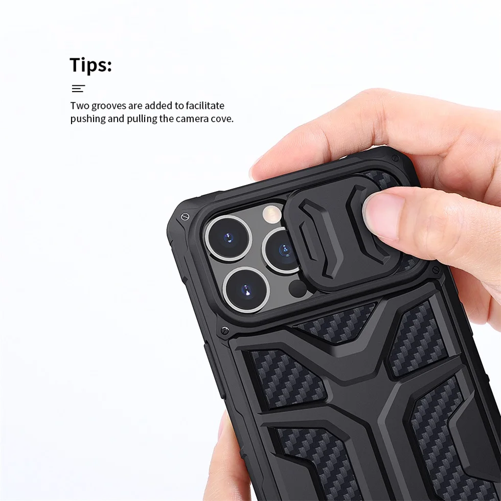 Чехол для iPhone 13 Pro Max чехол NILLKIN Adventurer слайд-объектив камеры защита