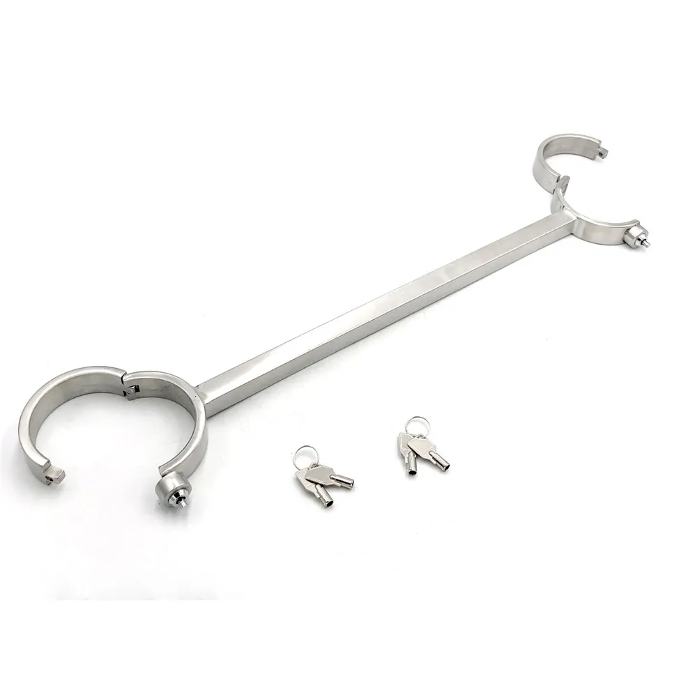 Нажимные фиксаторы для лодыжек БДСМ-игрушки взрослых шлем-бандаж из нержавеющей