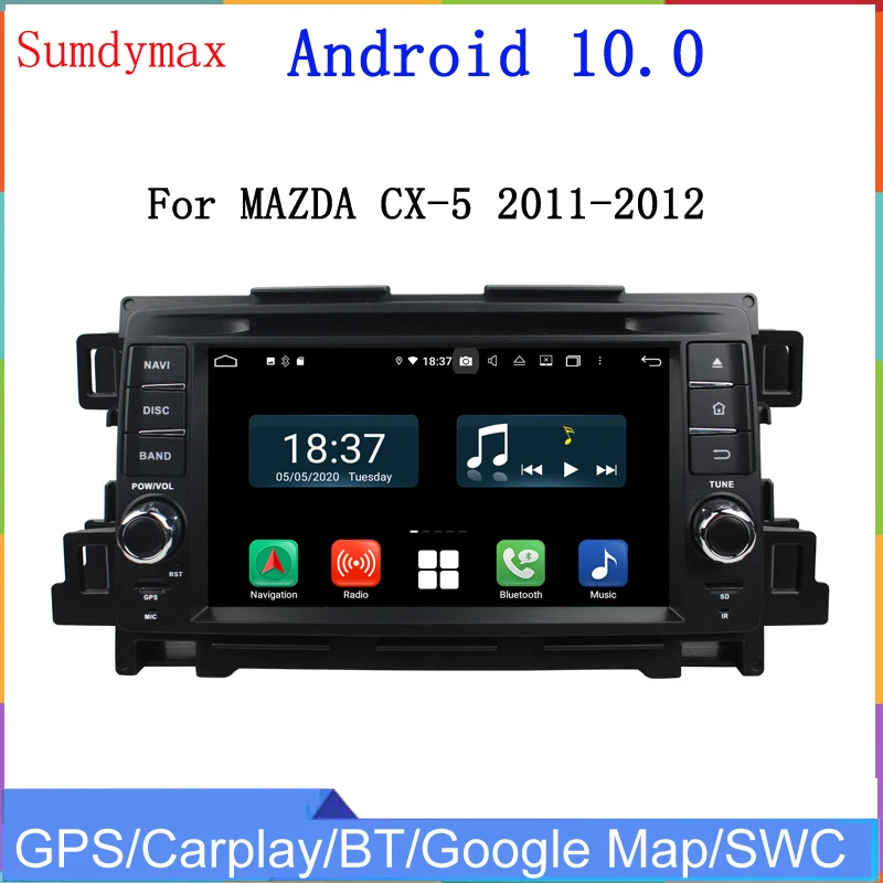 

4 + 128G Android 12 Автомобильный мультимедийный плеер для mazda CX-5 2012 2013 gps навигация автомобильное радио стерео беспроводное Carplay авто