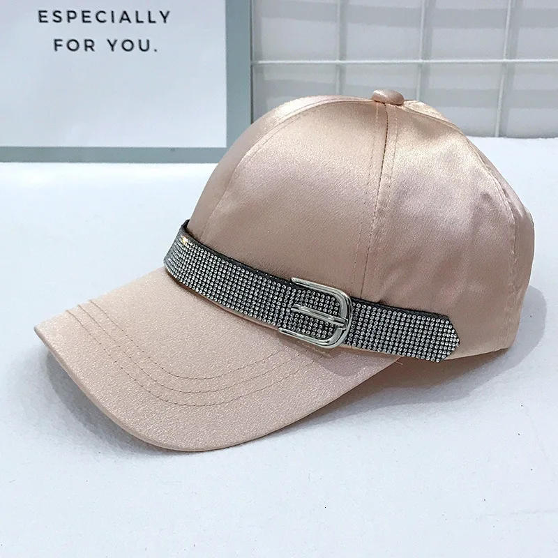 Women Fashion Baseball Cap Topee Dad Hat Baseball Friends Hip Hop Caps Beach Hat Summer Women Bright Diamond Cap