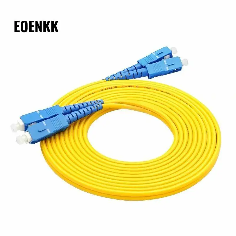 

Оптоволоконный патч-корд Sc/upc - Sc/upc 5 м 10 м 15 м-50 м Ftth волоконный кабель дуплексный одномодовый Бесплатная доставка Оптовая продажа