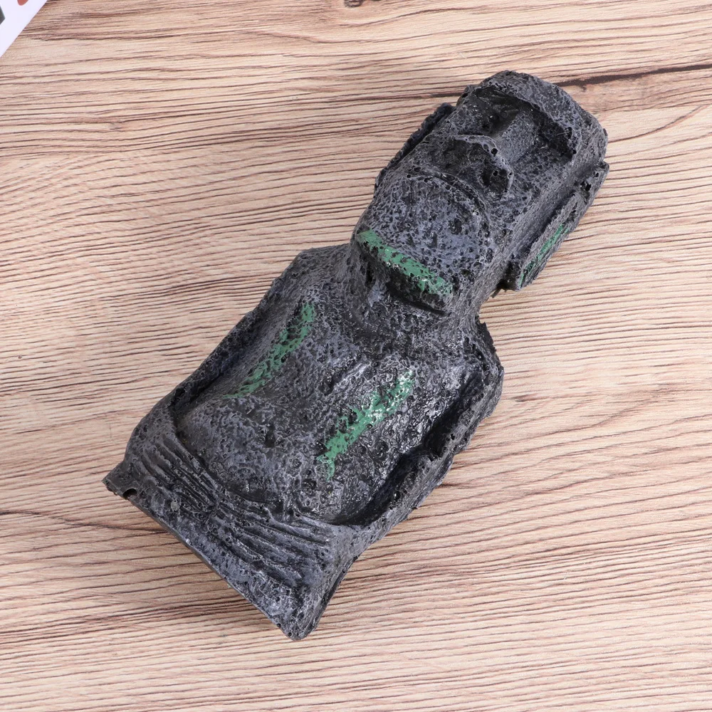 Пасхальный остров камень античный Римский портрет Смола Искусственный Аквариум