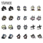 Серьги-клипсы TAFREE D4 Super Danganronpa из мультяшной смолы, модные эпоксидные термоусадочные листы для девочек, ювелирные изделия C1724