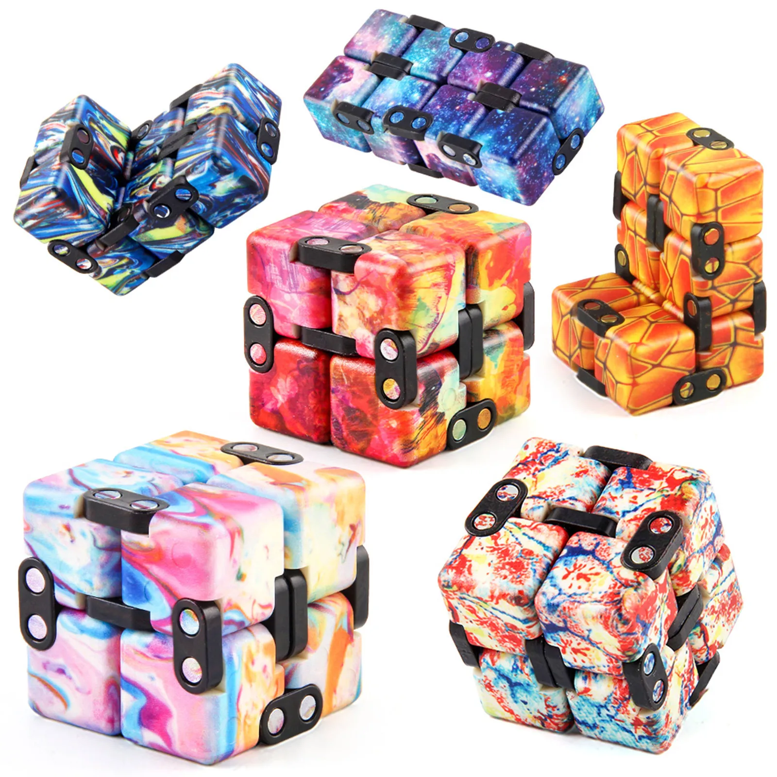 

EDC Infinity Cubes Mini For Stress Relief Puzzle Cubed Antistress Kids Adults Office Autism Relief Anxiety Toys Gift 1PC