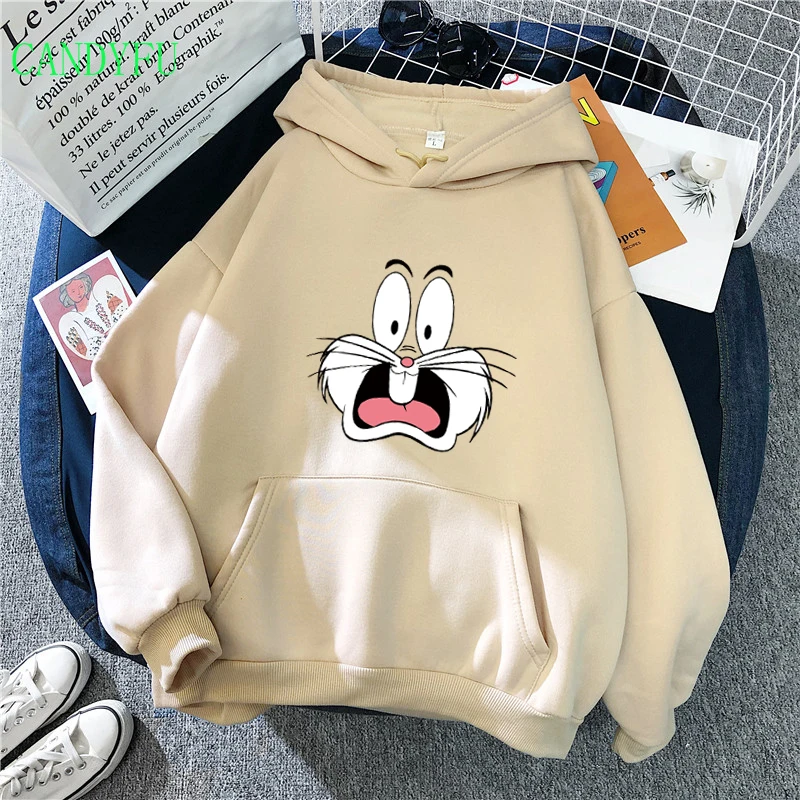 New Anime Kawaii Ladies Hoodies Kpop Fashion Street Harajuku Hoodie Women Pullover Pink Aesthetic Vintage Sweatshirt
