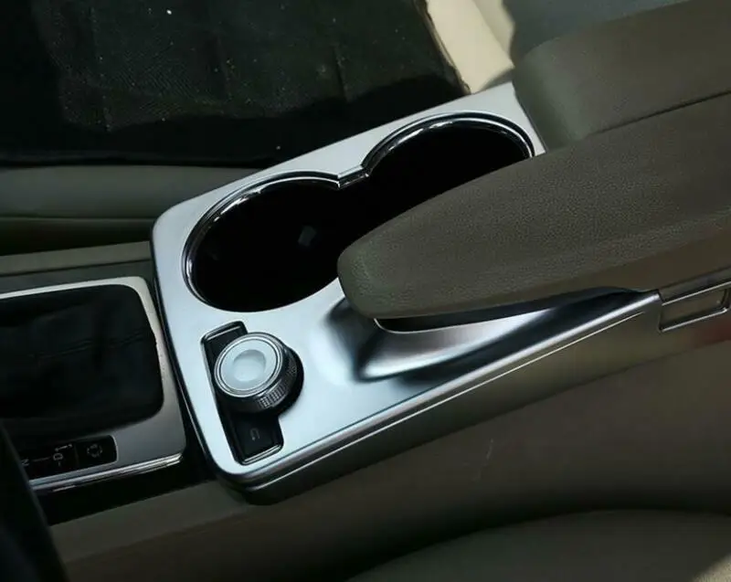 

Silver Water Cup Holder ABS Plastic Cover Decoration Interior Central Control ABS High quality