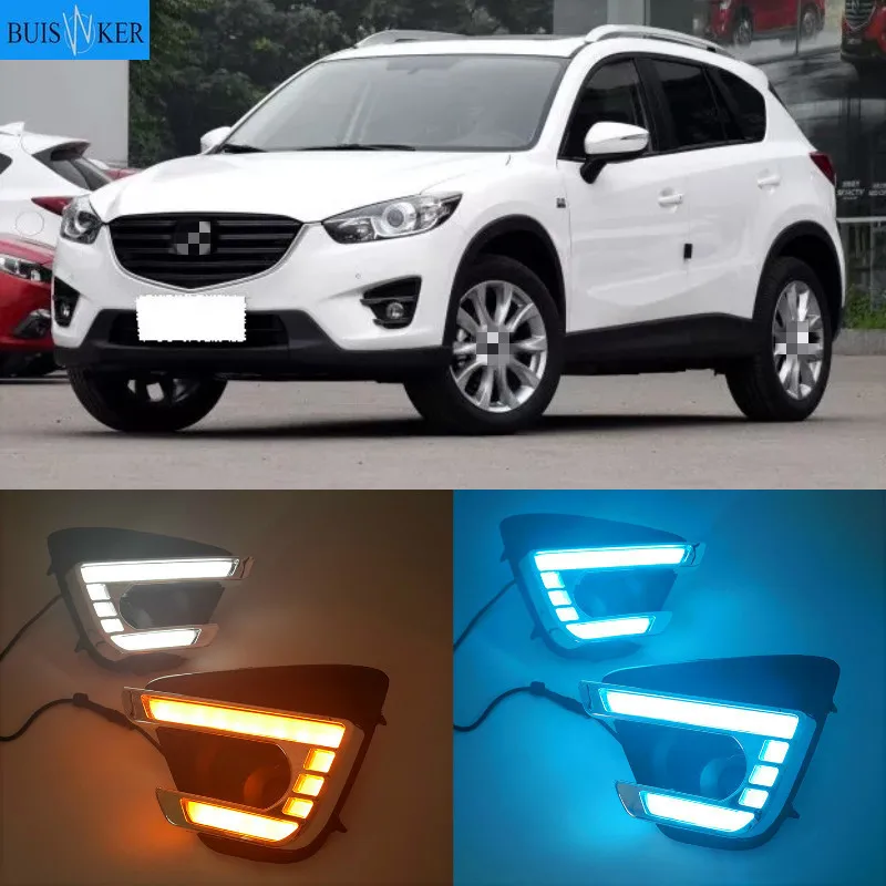 

For Mazda CX-5 CX5 2012 - 2016 Driving DRL Daytime Running Light fog lamp Relay LED Daylight car style free ship