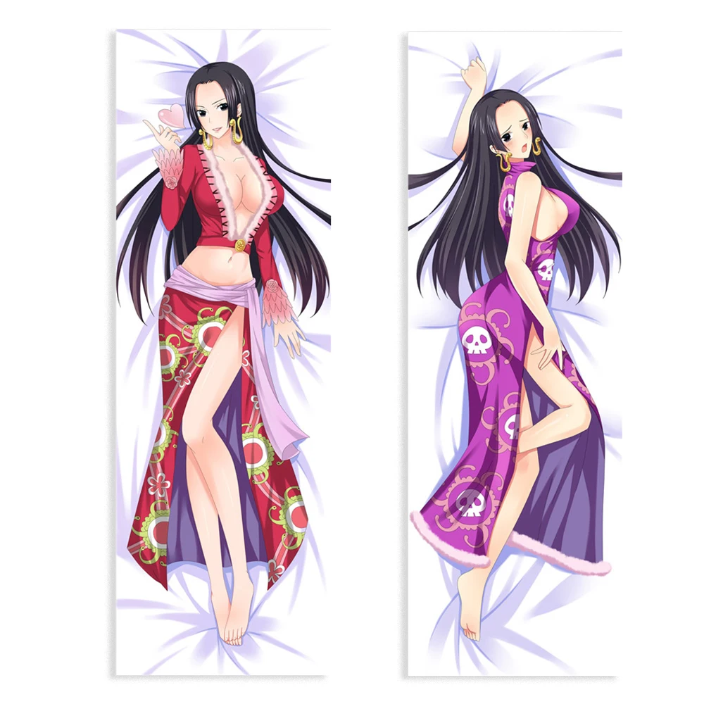 Anime ONE PEICE Pillow Case Cosplay Boa Hancock Cushion Cover Hugging Body Peach Skin Pillowcase fashion Printed | Тематическая