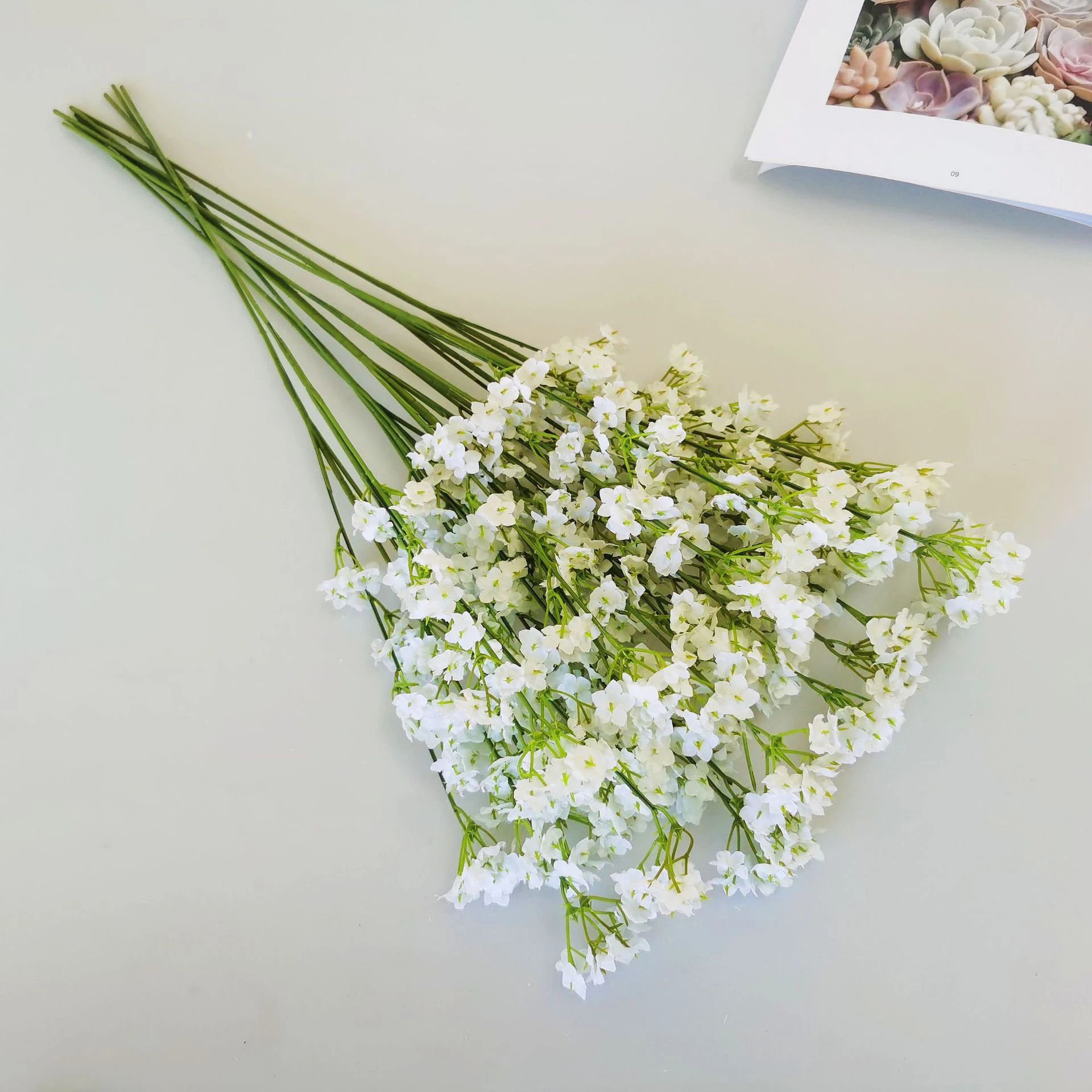

10pcs Plastic Gypsophila White Bridal Accessories Clearance Wedding Decoration Home Decor Flower Vase