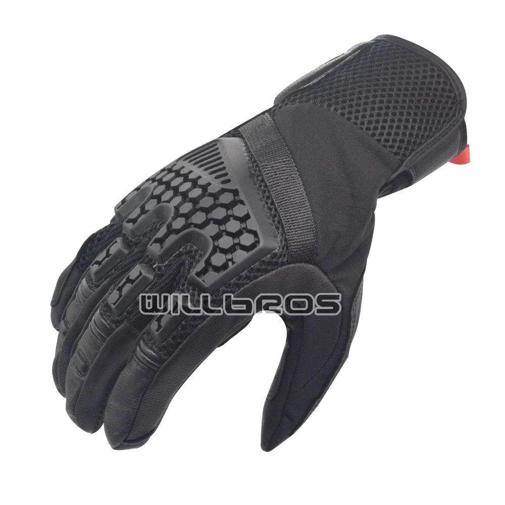 

Sand 3 Trial Leather Gloves Motorcycle Guantes Moto Riding Scooter Motorbike Scooter Locomotive Bike Bicycle Luvas Mens