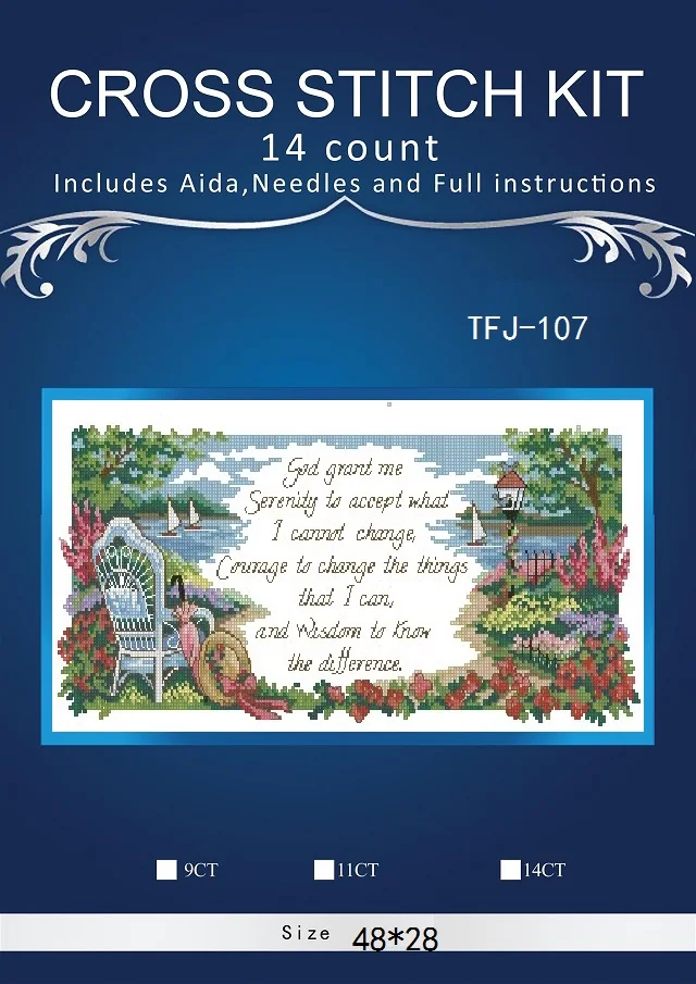 

new Embroidery Counted Cross Stitch Kits Needlework - Crafts 14 ct DMC DIY Arts Handmade Decor -Flowers street 5