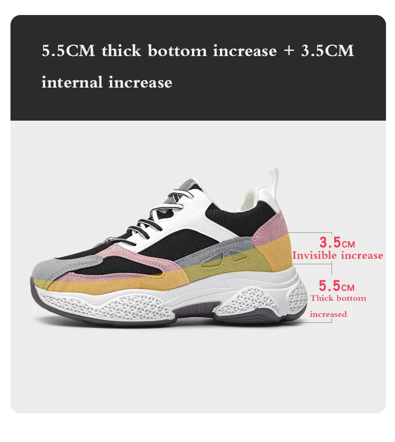 Женские кроссовки на массивной вулканизированной подошве увеличивающие рост Z1002