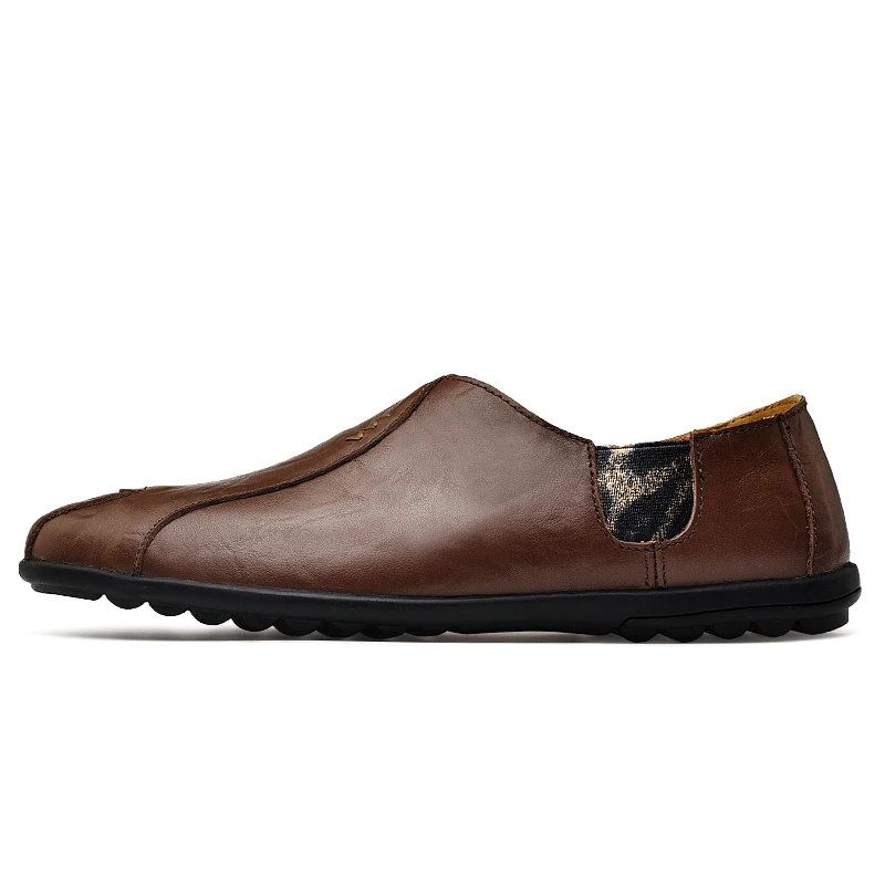 Italian Mens Original Shoes Casual Brands 2020 Genuine Leather Men Penny Loafers Luxury Moccasins Slipon Boat Skor | Обувь