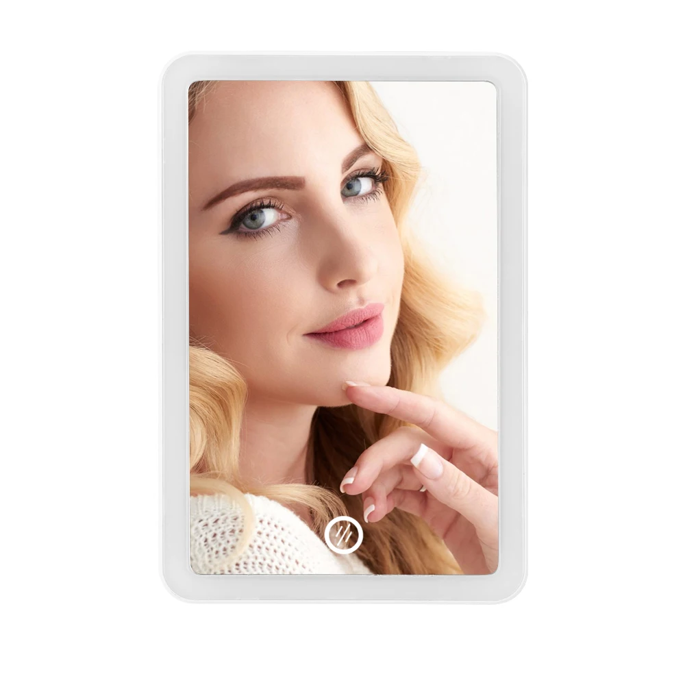 Зеркало для макияжа со светодиодной подсветильник кой и зарядкой от USB | Красота