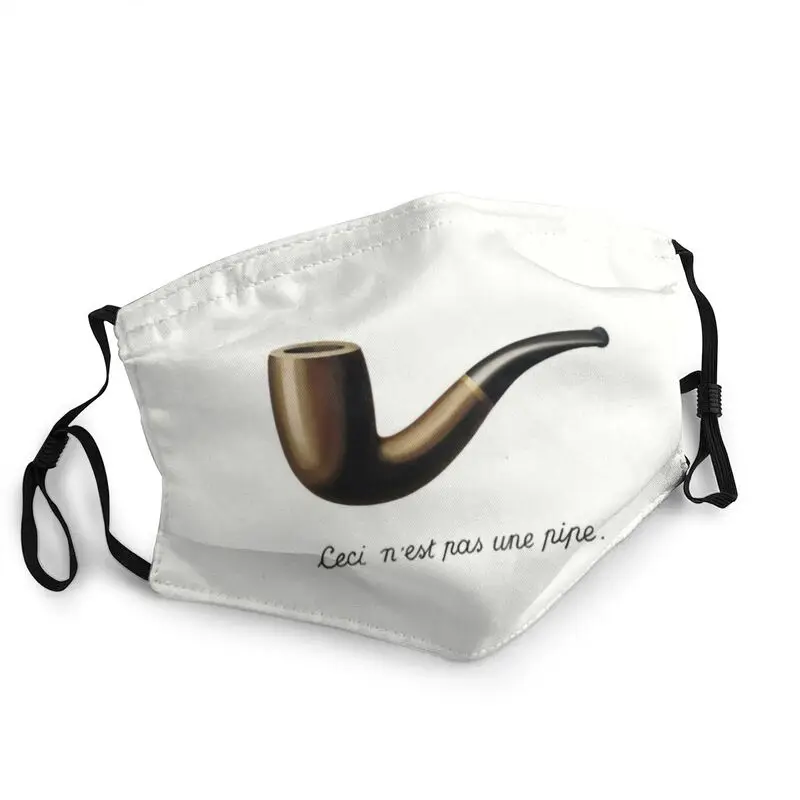 

Дышащая Маска для рта и лица для мужчин, Пылезащитная маска-респиратор Rene Magritte