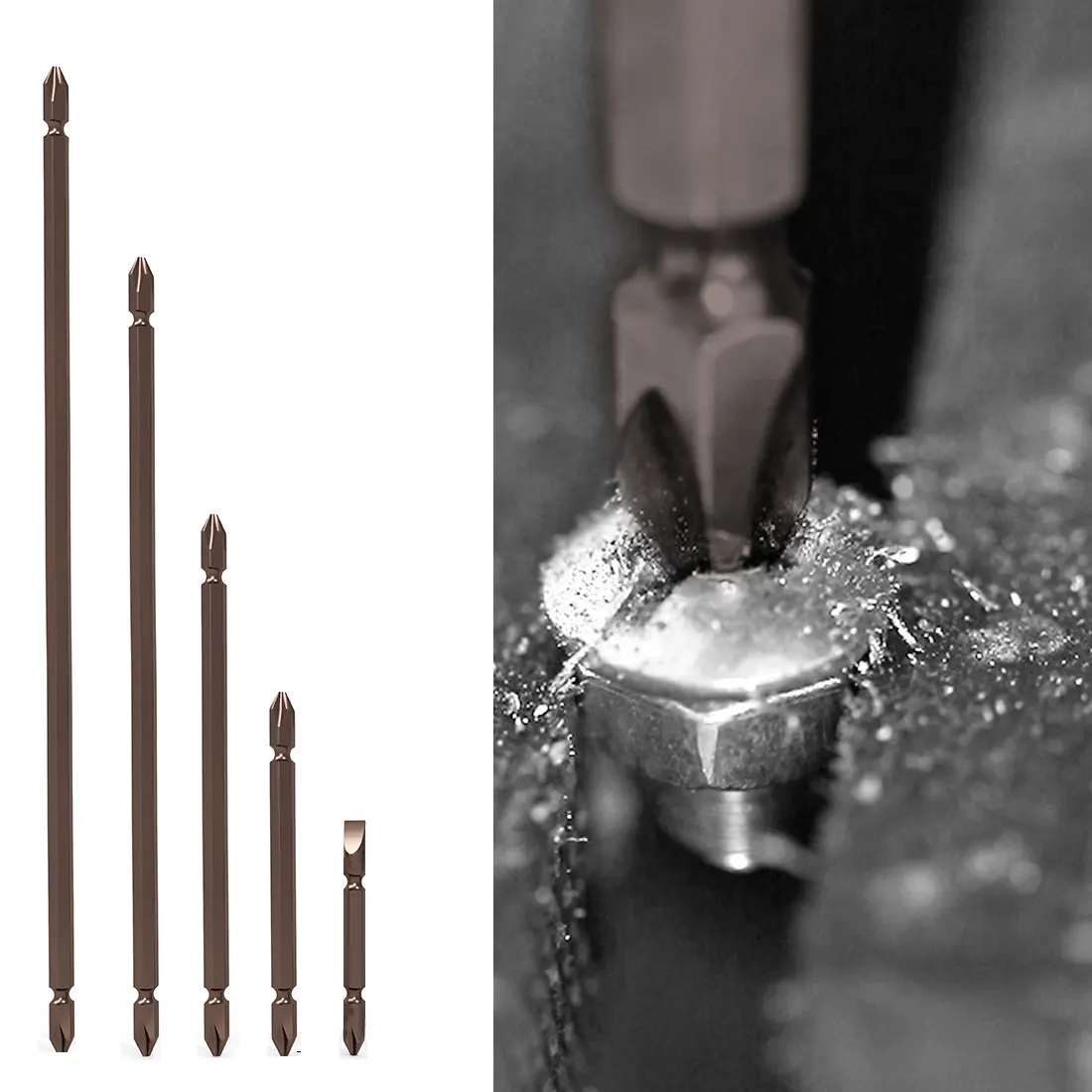 

Electric Magnetic Screwdriver Alloy Steel Hex Shank For Cross Head 65mm/100mm/200mm/300mm Phillips Screwdriver Head Tools