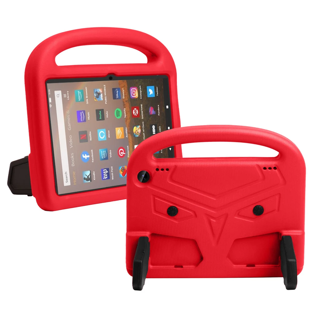 Противоударный чехол для Amazon Kindle Fire HD 8 Plus 2020 защитный мультяшный подставка