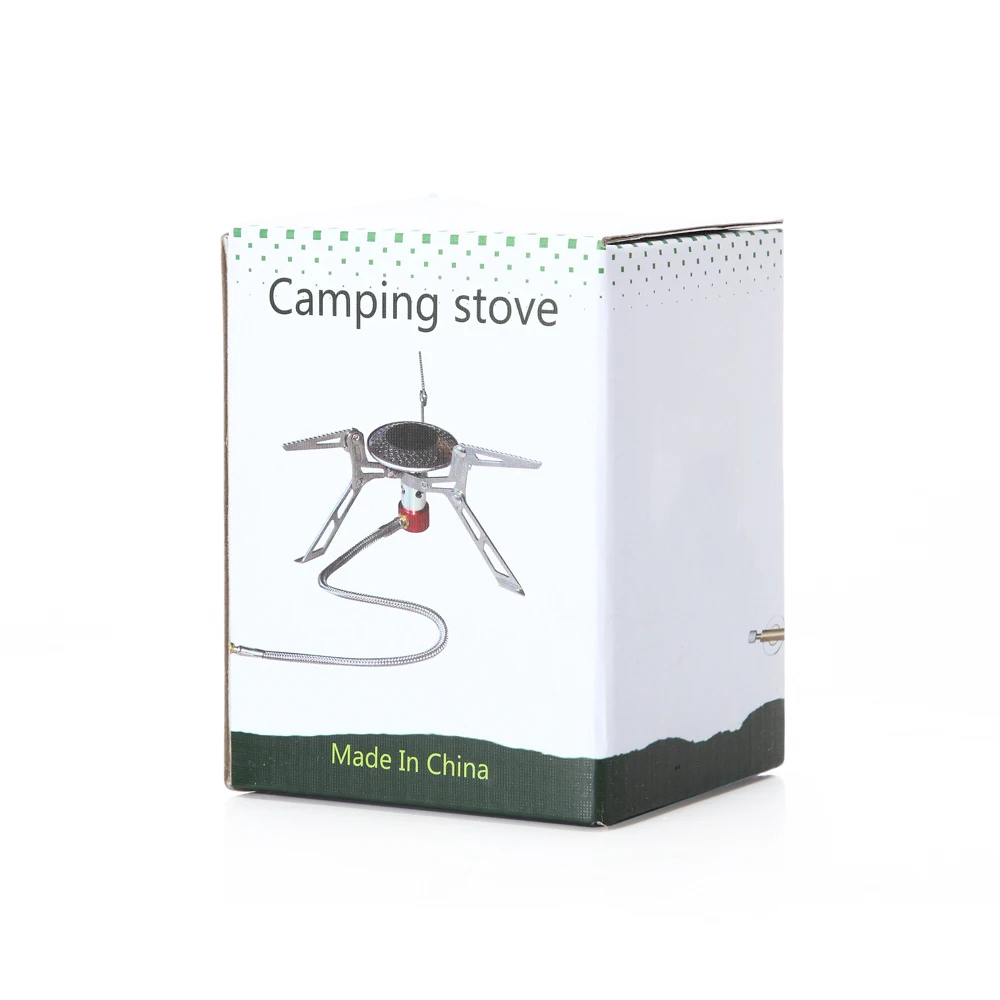 Ультралегкая портативная газовая плита 3000 Вт туристическая Складная горелка для