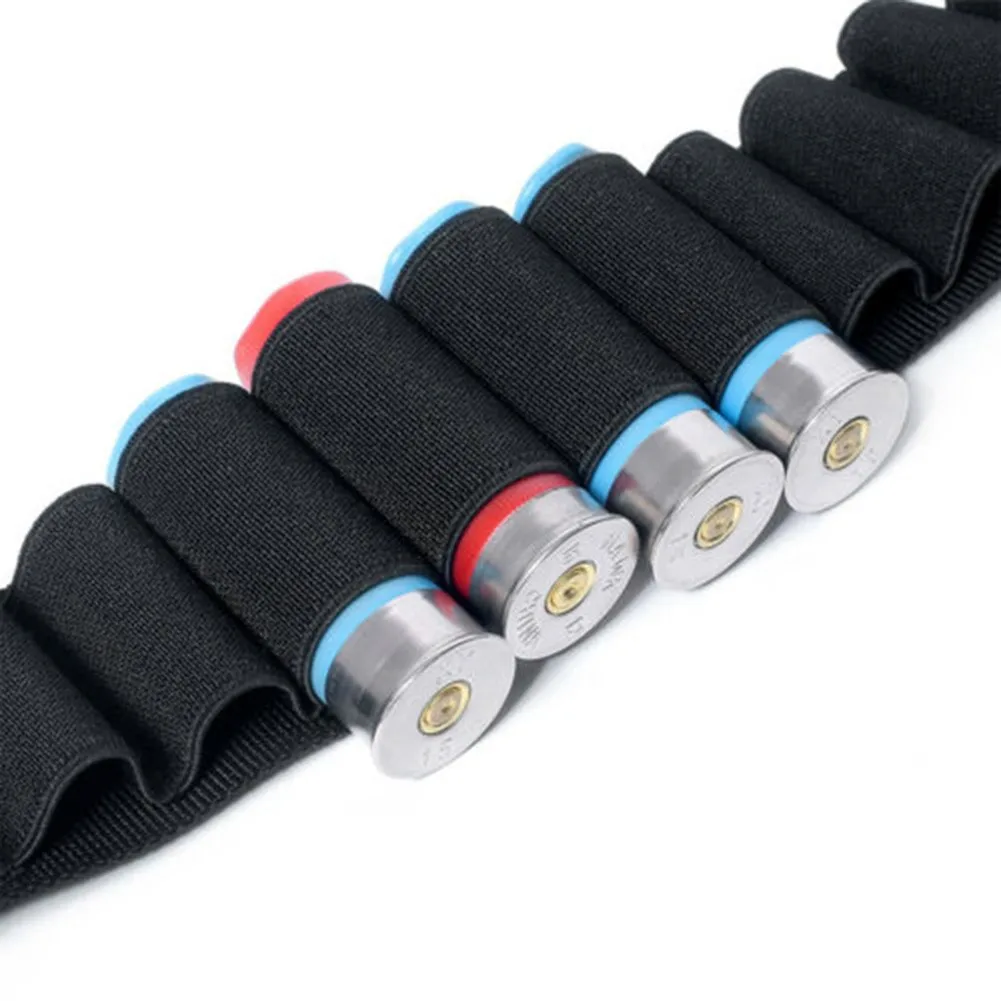 

50 Rounds 12/20GA Ammo Holder Belt Airsoft Bandolier Cartridge Shot Gun Shell Waist Belt Bullet Holster Carrier Sling Strap
