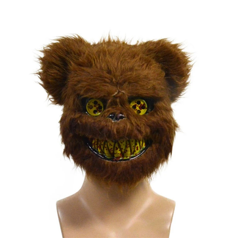 

Halloween Mask Bloody Killer Rabbit Mask Plush Cosplay Terror Mask For Children Adult Toys