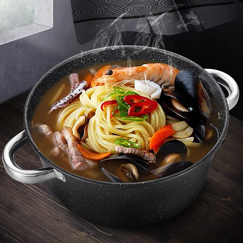 Кастрюля для супа с антипригарным покрытием 24 см универсальная вместительная