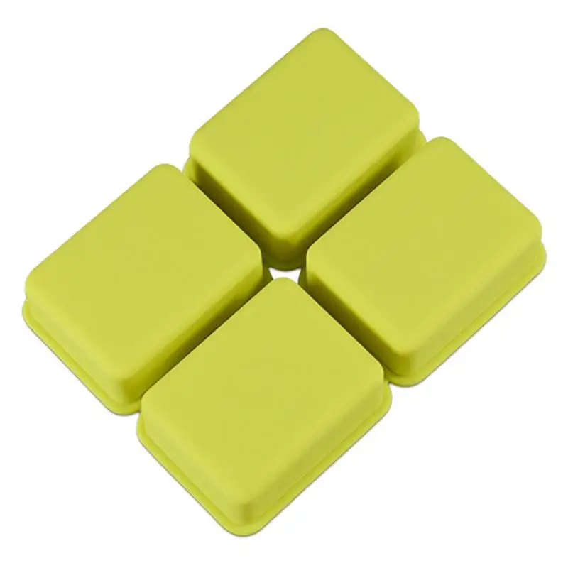 1 шт. форма для мыла сделай сам отдельная четыре отверстия домашняя прямоугольная