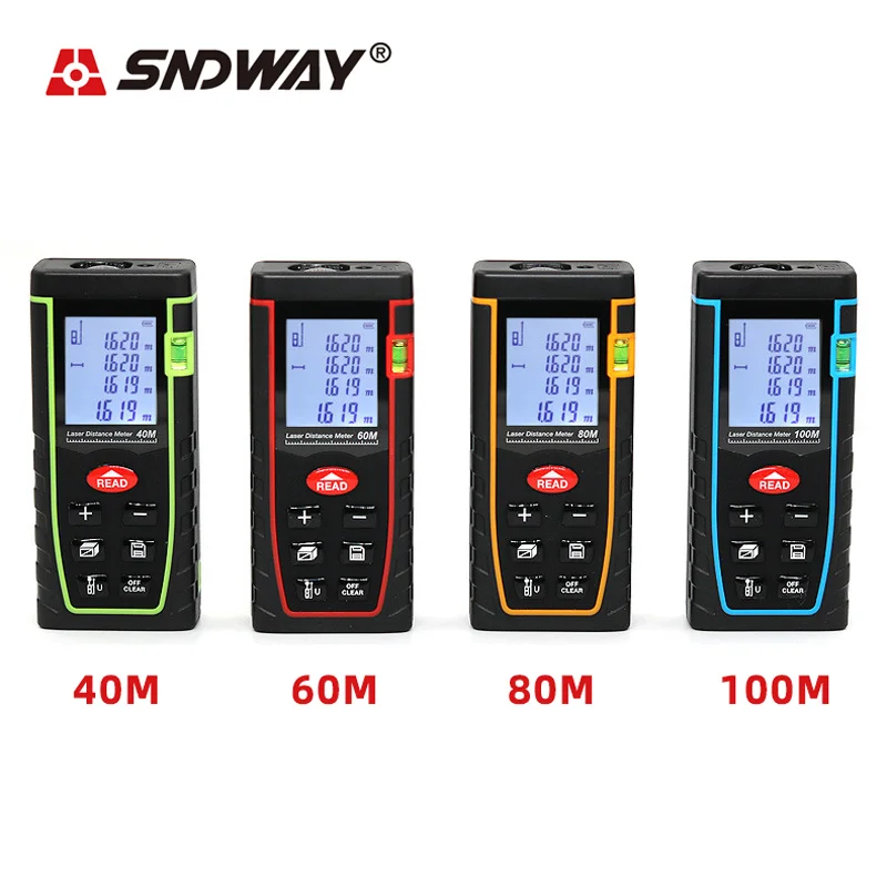 Лазерный дальномер SNDWAY 40 м 60 80 100 лазерный оборудование линейка испытательный