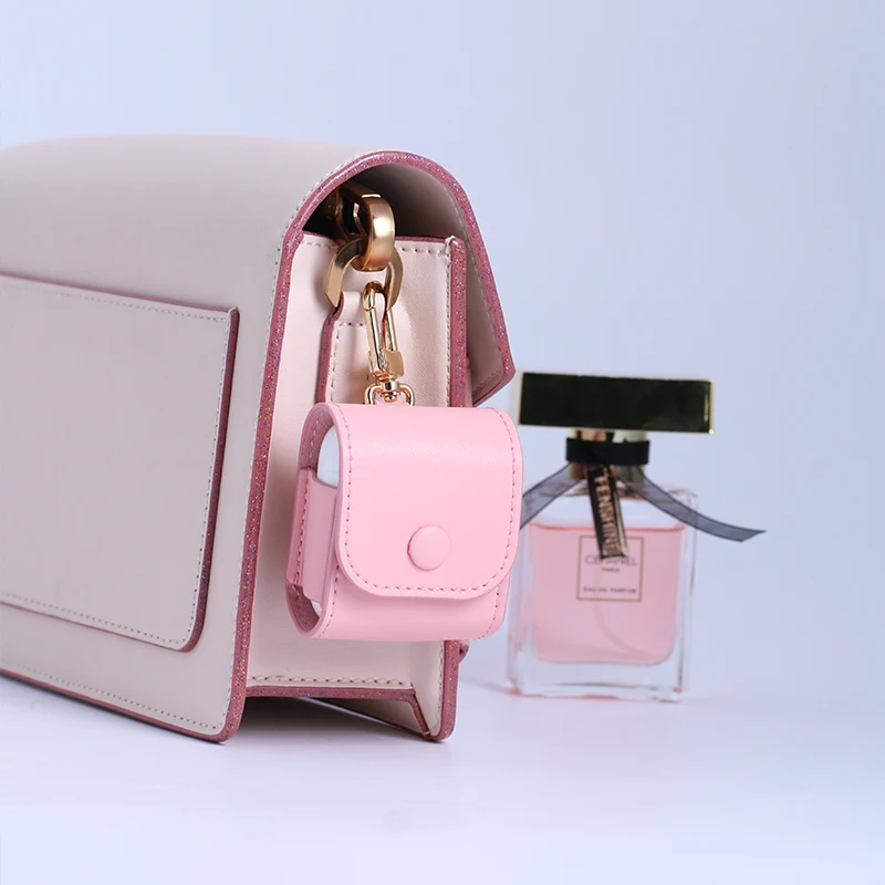 

MILESI Apple Airpods Charging Leather Case Cover for Apple Airpods 2&1 Charging CaseCum Hanging Strap and Keychain