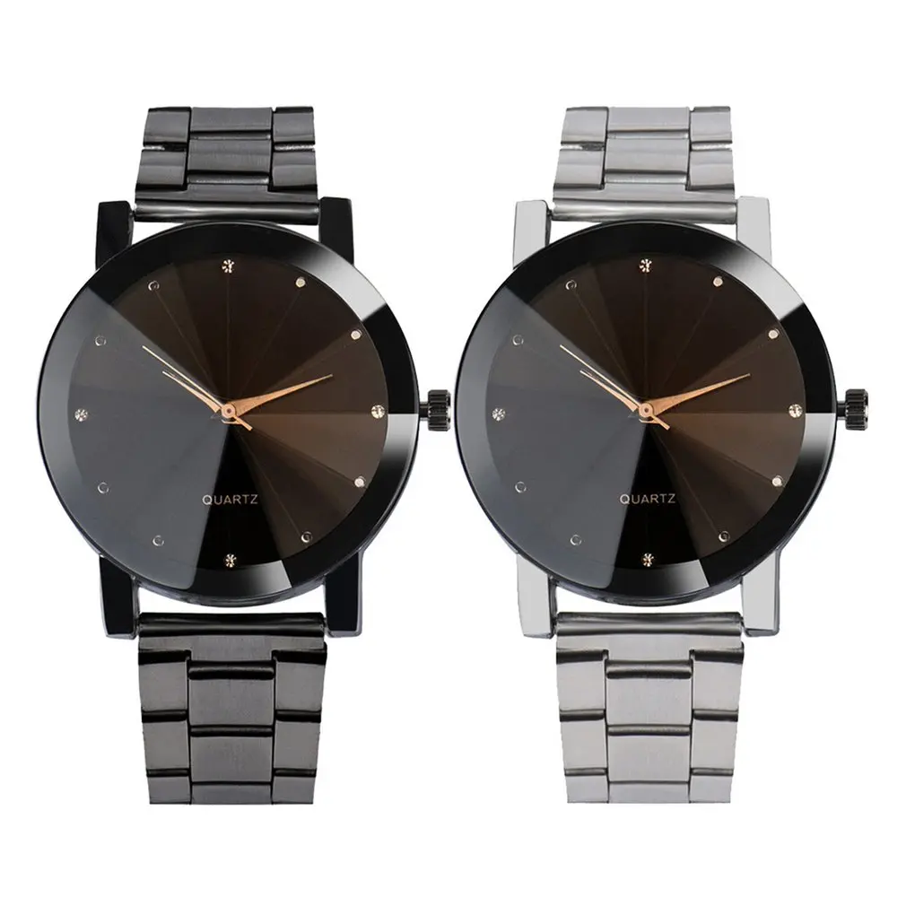 Drop Shipping Men Stainless Steel Quartz Watch Round Dial Simple Watch Business Sports Wrist Watch reloj mujer relogio feminino