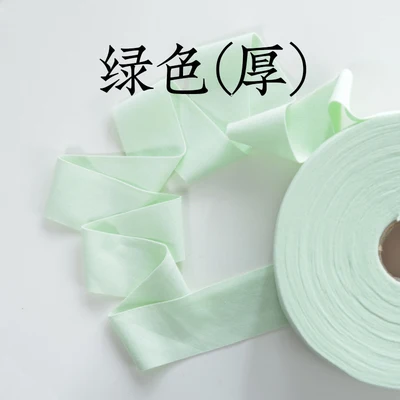 green thick 5 м/лот, трикотажная лента, хлопок, эластичная боковая ткань, полоска для детской одежды, нагрудник, простыня T994 - Цвет: green thick