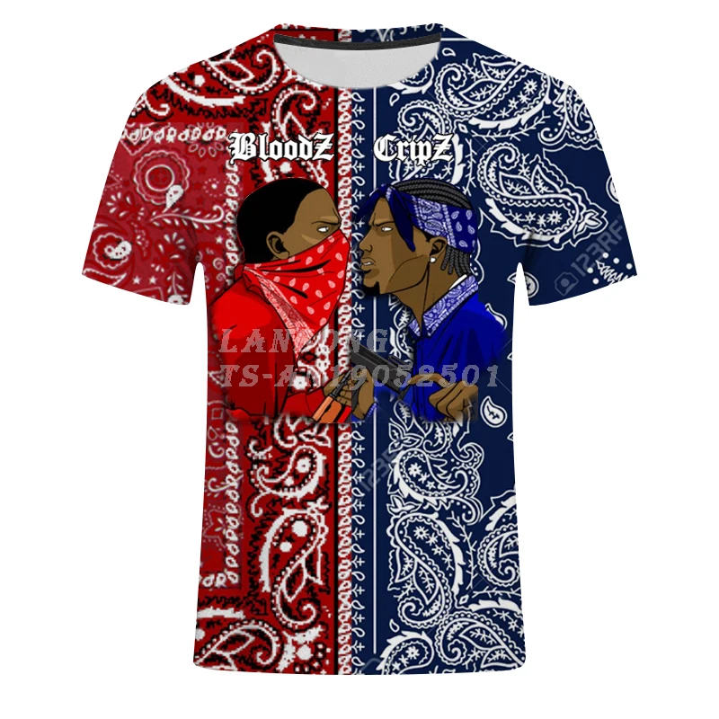 Мужские жилетки/футболки/толстовки на молнии/штаны с 3d принтом кровной банды