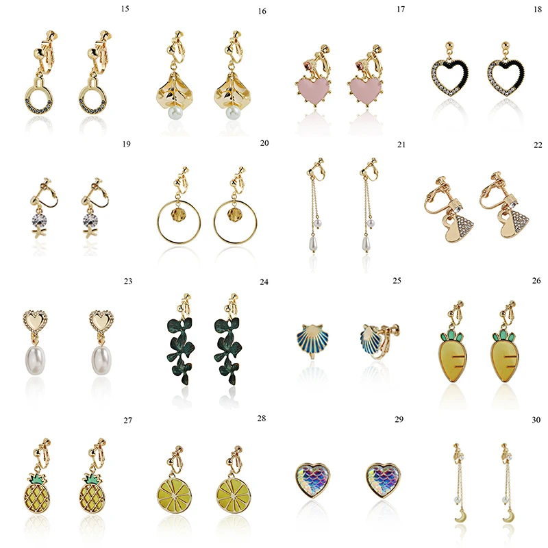 

Vintage Pearl No Ear Hole Simple Statement Earrings Ear Clip Girls Elegant Earrings Female Simple Fashion Jewelry Earrings