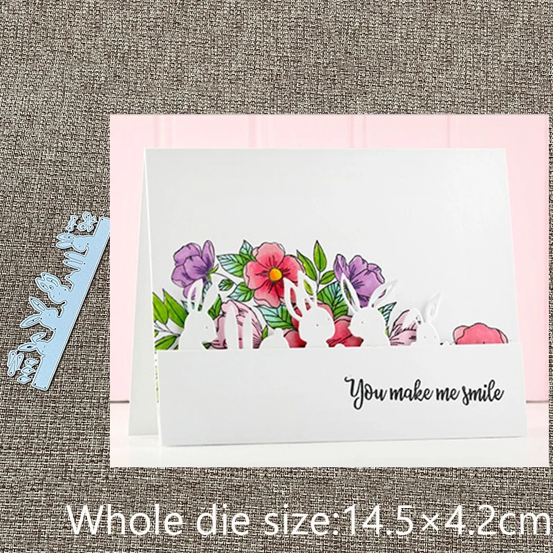 

Металлический трафарет XLDesign, пресс-формы, украшение кромок кролика, высечки для альбома, бумаги, тиснения