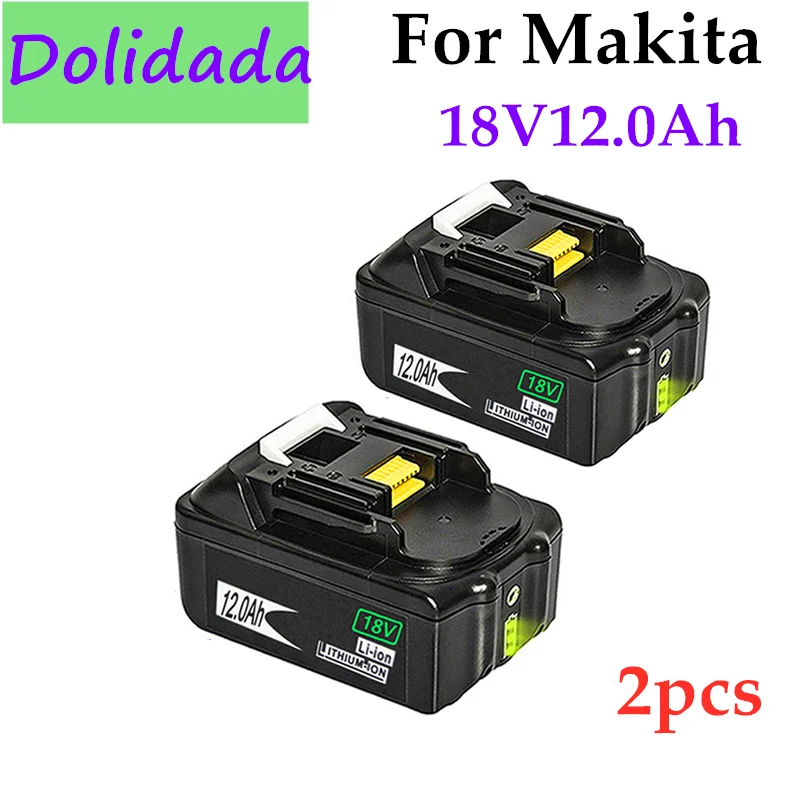 

original 18V12Ah Rechargeable Battery 12000mah Li-Ion Battery Replacement Power Battery for MAKITA BL1880 BL1860 BL1830+Charger