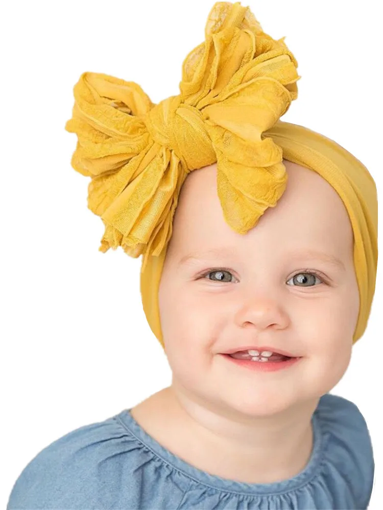 Повязка на голову из шифоновой ткани 100 шт./лот 5 дюйма|Аксессуары для волос