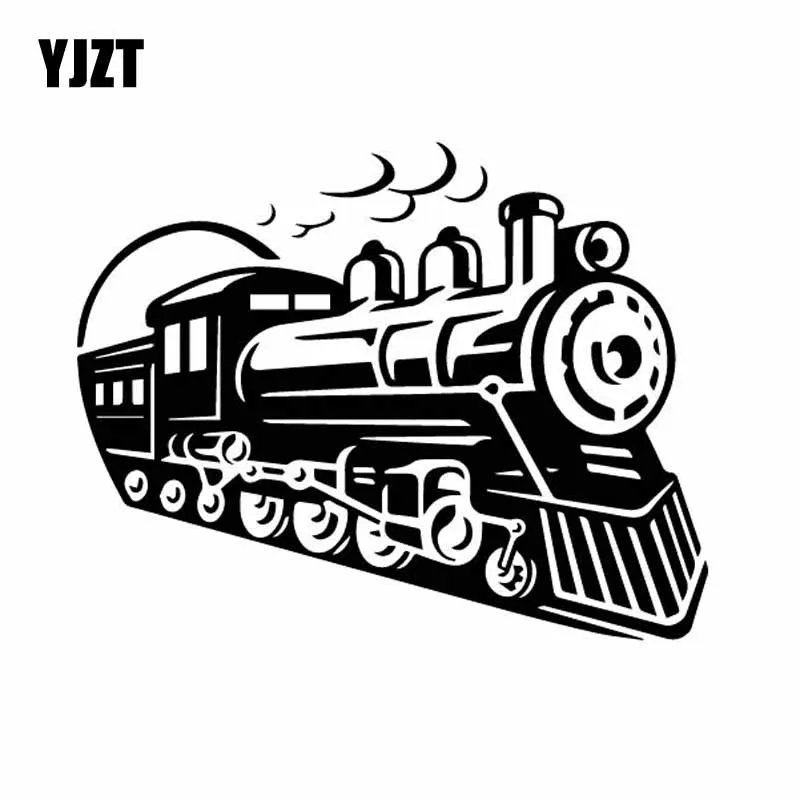 YJZT 16 1 см * 12 8 нежный Ретро поезд густой дым виниловая наклейка Роскошный декор