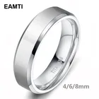Мужское обручальное кольцо Eamti, обручальное кольцо из титана, 864 мм серебряного цвета, ювелирные изделия для пар