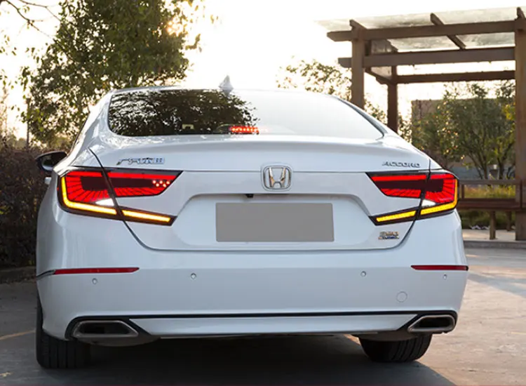4 шт. автомобильный Стайлинг для Honda Accord задний светильник s- для Accord светодиодный задний фонарь+ сигнал поворота+ тормоз+ задний светодиодный светильник