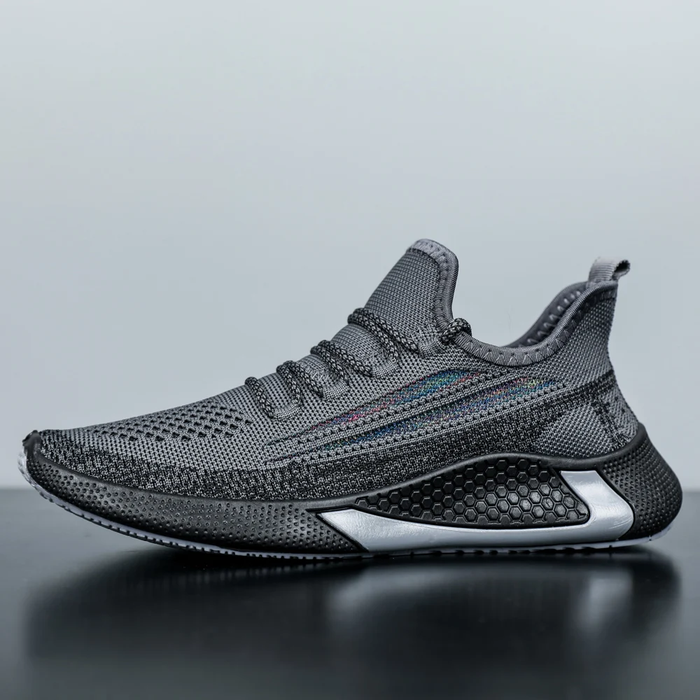 

Men's Summer Sports Shoes Leisure Breathable Sneakers for Men Soft Sole Mesh Lace-up Male Footwear