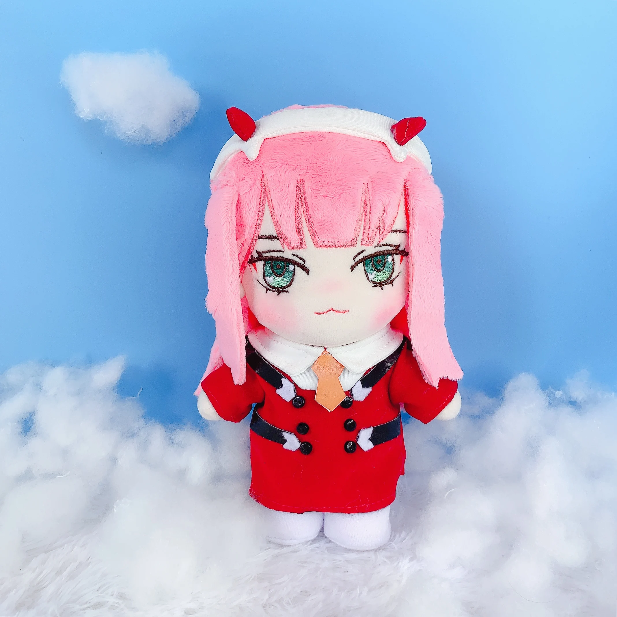 

Аниме DARLING in the FRANXX 02 Zero Two косплей милые плюшевые Сменные куклы игрушки 20 см Кукла Плюшевая одежда Рождественский подарок