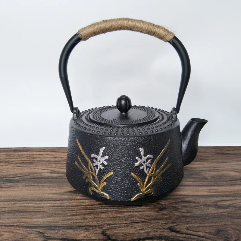 Японская Чайная посуда 1200 мл железный заварочный чайник под старину из