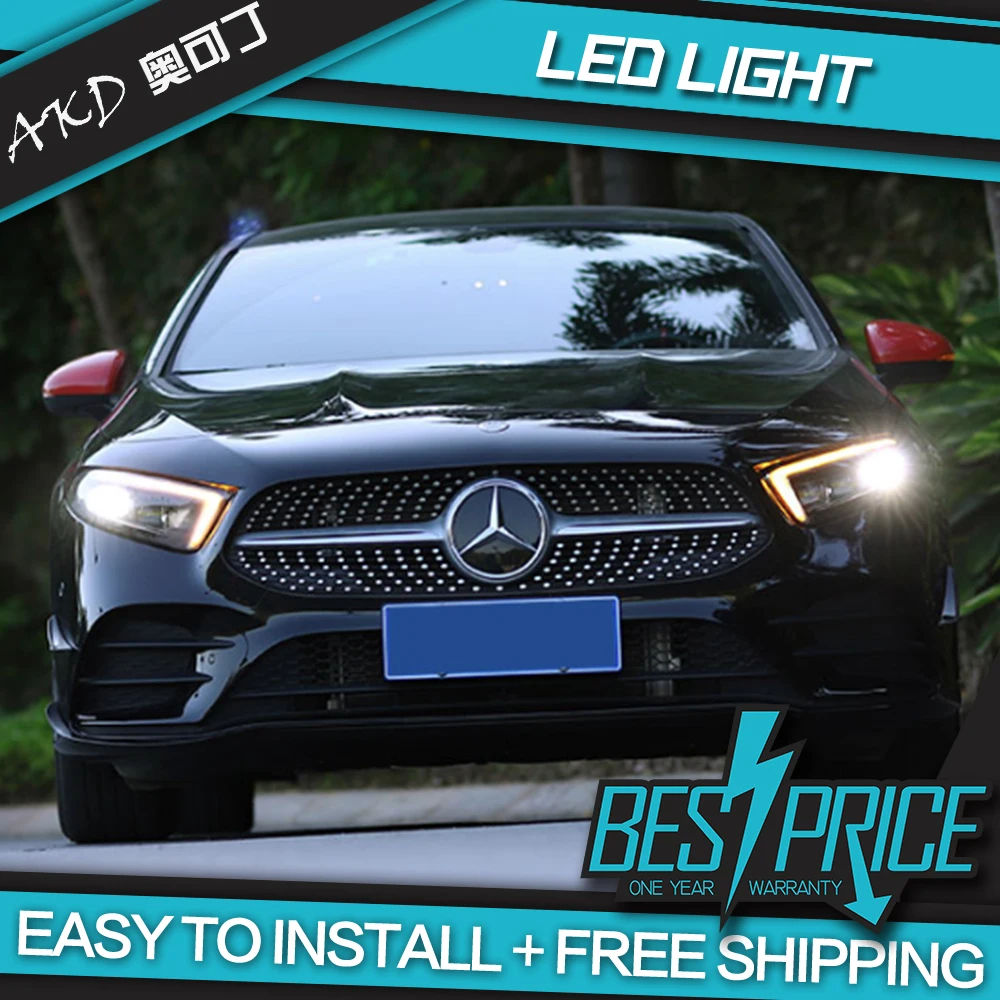 AKD автостайлинг фара для Benz W177 фары 2019-2020 A180 A200 A220 светодиодный ная DRL Hid