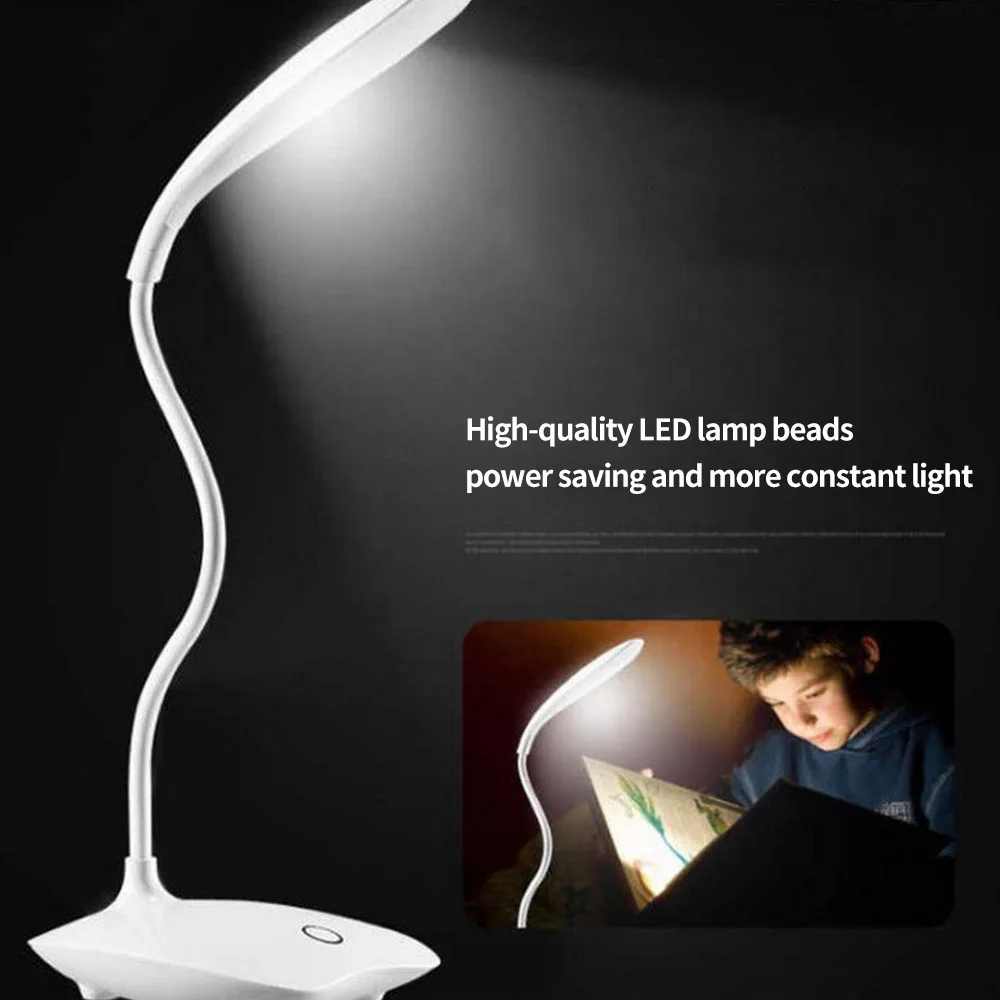 

LED Desk Lamp Rechargeable Children's Eye Protection Intelligent Dimming Lamp Tube Angle Adjustable Portable Night Light