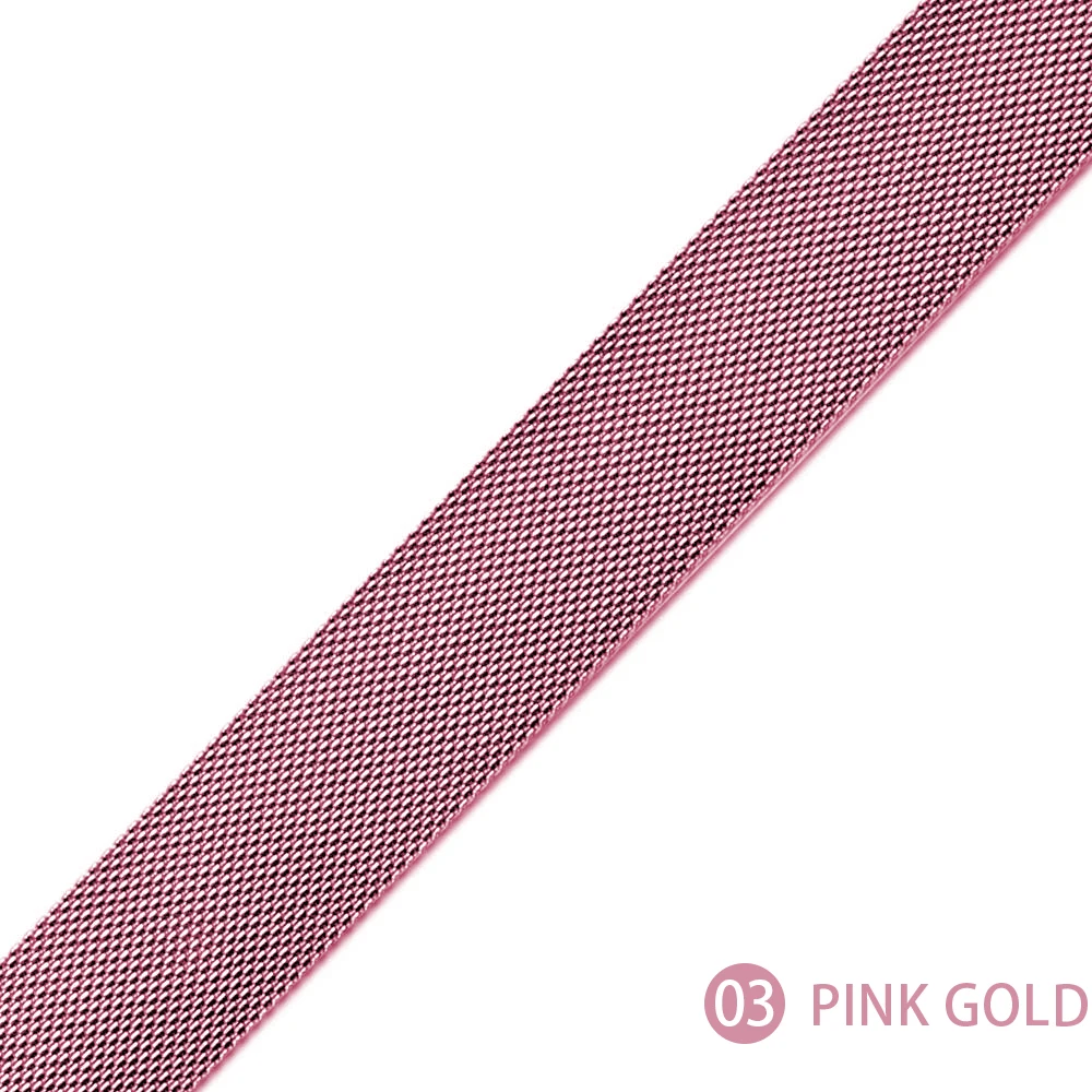Pink gold Ремешок для часов, Миланская петля, ремешок относится к яблоки watch1/2/3/4 серии 38 мм 42 мм наручных часов iwatch, ремешок 40 мм 44 в едином положении во время занятий легкой атлетикой, часы аксессуар - Цвет ремешка: Pink gold