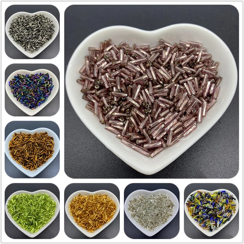 Стеклянные бусины разделители спиральные трубчатые для изготовления ювелирных