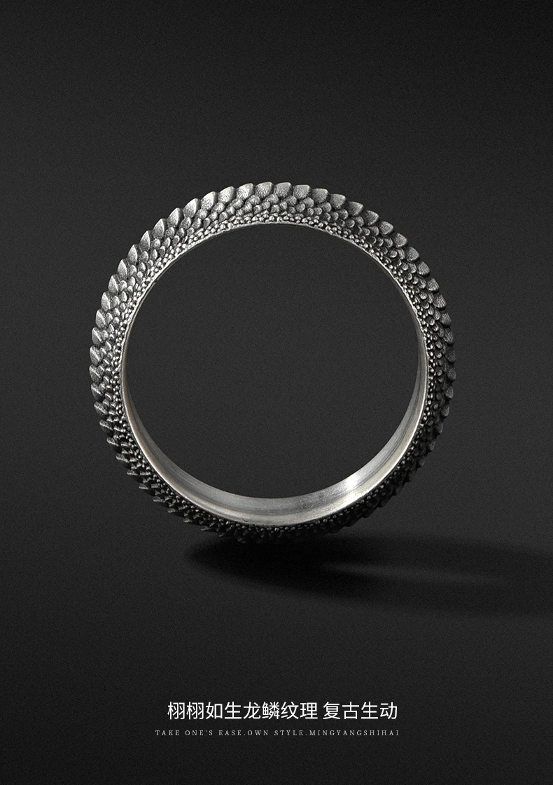 Мужское Винтажное кольцо из серебра 925 пробы с драконом|thai silver ring|silver ringring ring |