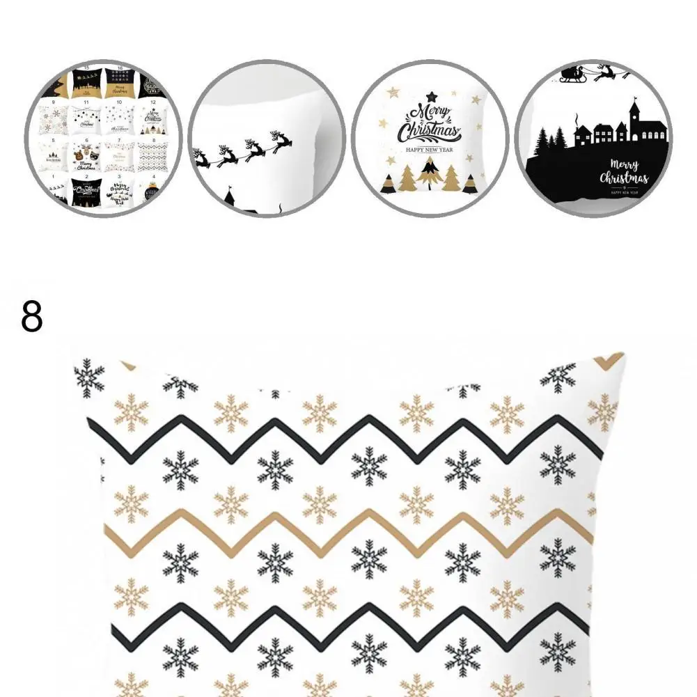 

Unfading One Side Printed Festival Skin-friendly Cushion Cover for Office